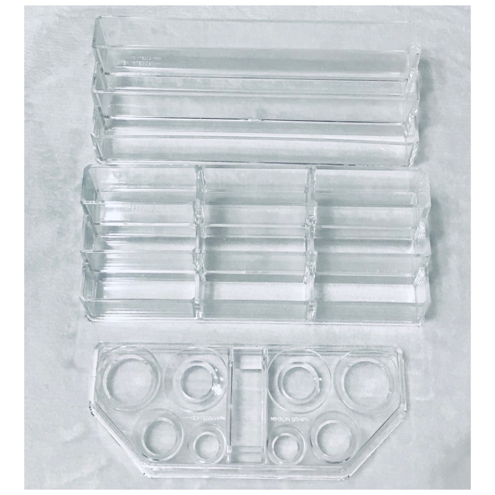 ByAlegory Acrylic Makeup Organizer Bundle